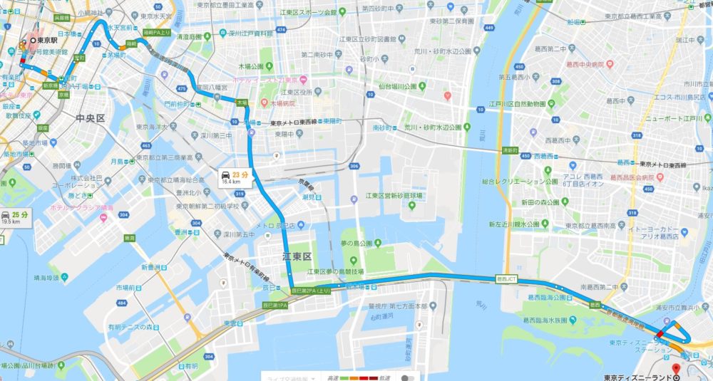 車 バス 電車 東京駅からディズニーランドへのアクセス方法 毎日ディズニーランド